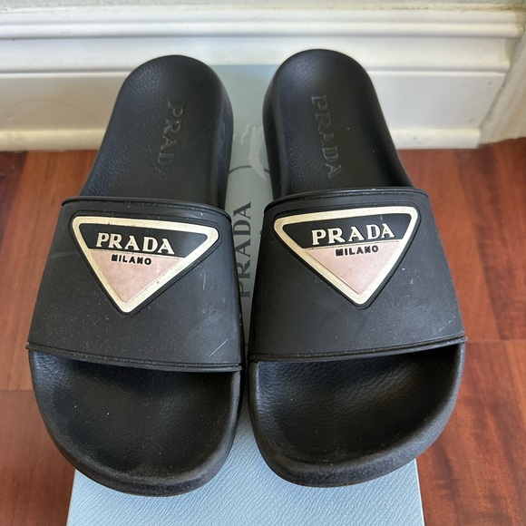 Prada Rubber Slides - Picture 2 of 6